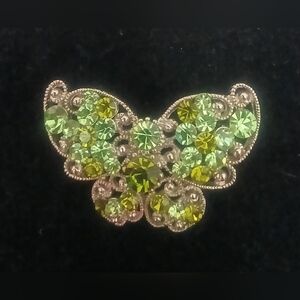 Green Butterfly Brooch